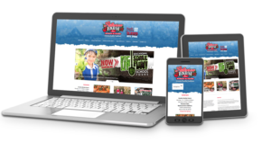 Web/Interactive Patterson farm website shown on desktop, tablet, and mobile