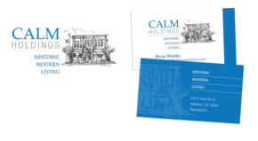 Calm Holdings Logo and Identity Calm Holding Historic Modern Living Logo and Identity