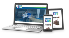 Sinhume of America Responsive Website Sinhume website shown on desktop, tablet, and mobile