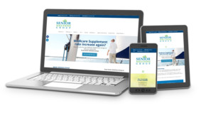 Senior Solutions Group Responsive Website Senior solutions group website shown on desktop, tablet, and mobile
